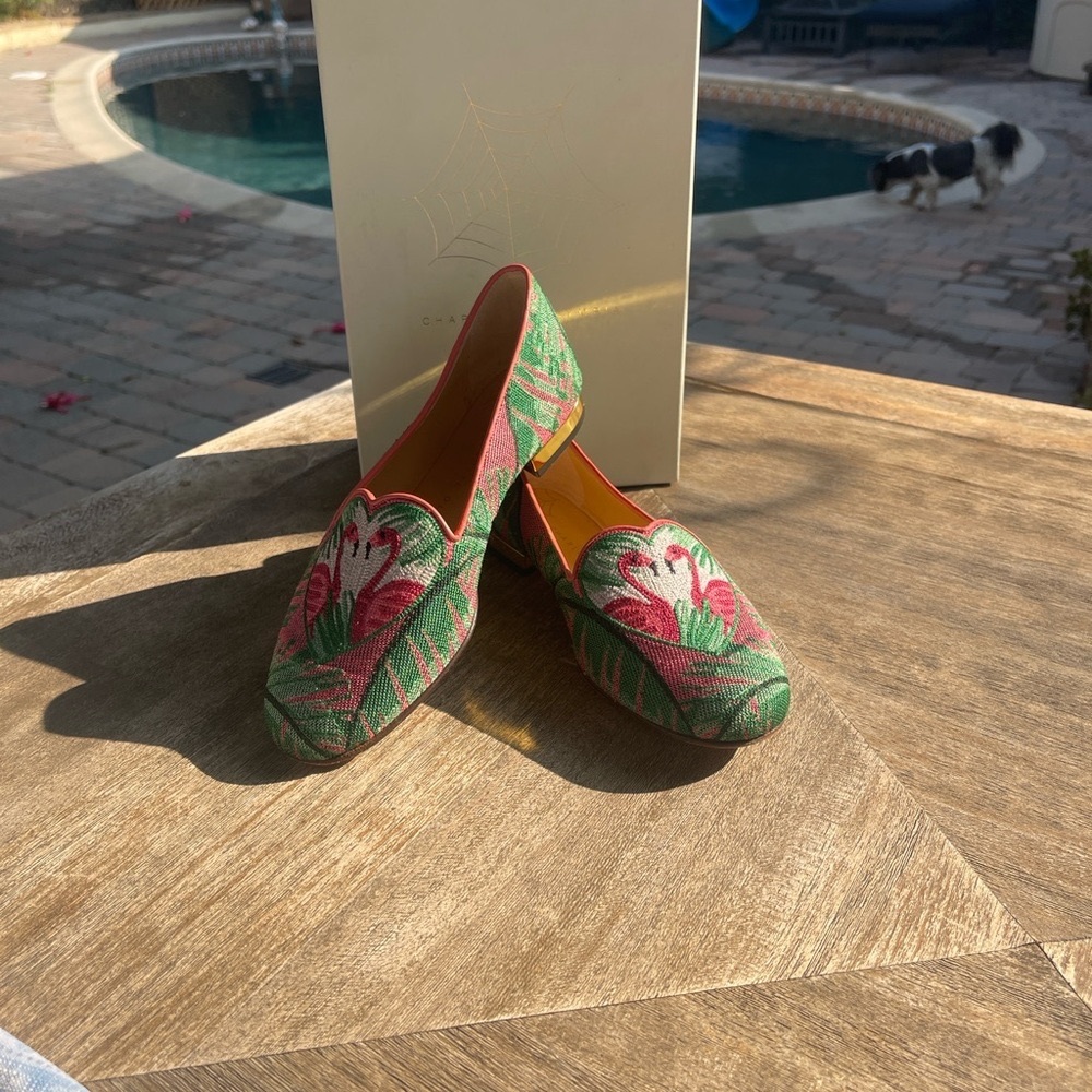 Charlotte Olympia Flamingo Loafers